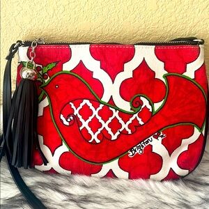 Brighton LOVE DOVE Limited edition Pouch crossbody Canvas